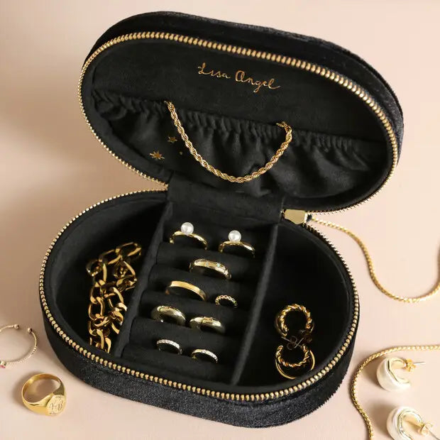 Oval Starry Night Jewelry Case