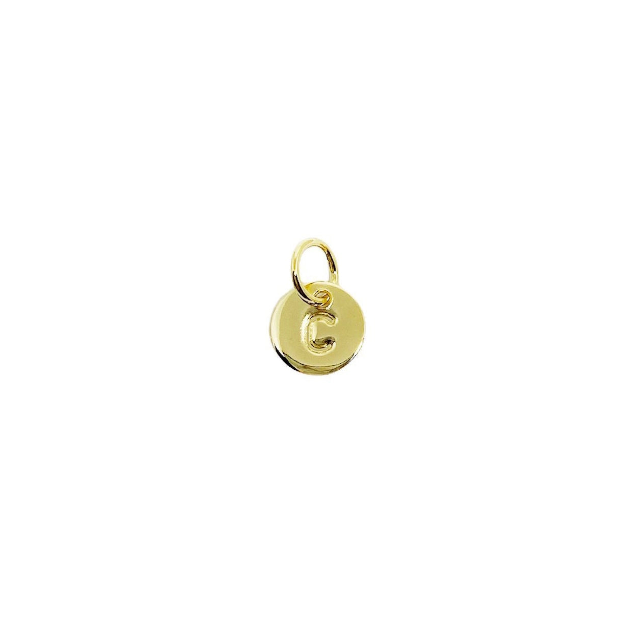 Stamped Initial Charm