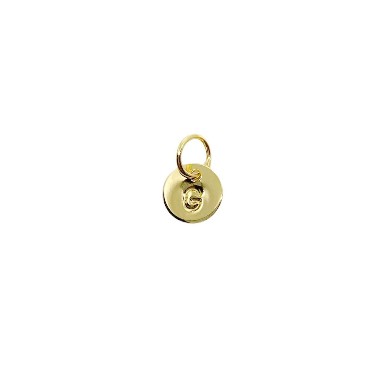 Stamped Initial Charm