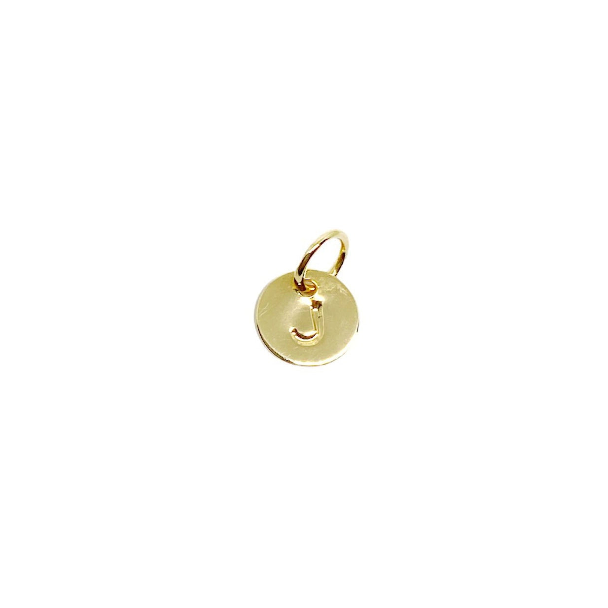 Stamped Initial Charm