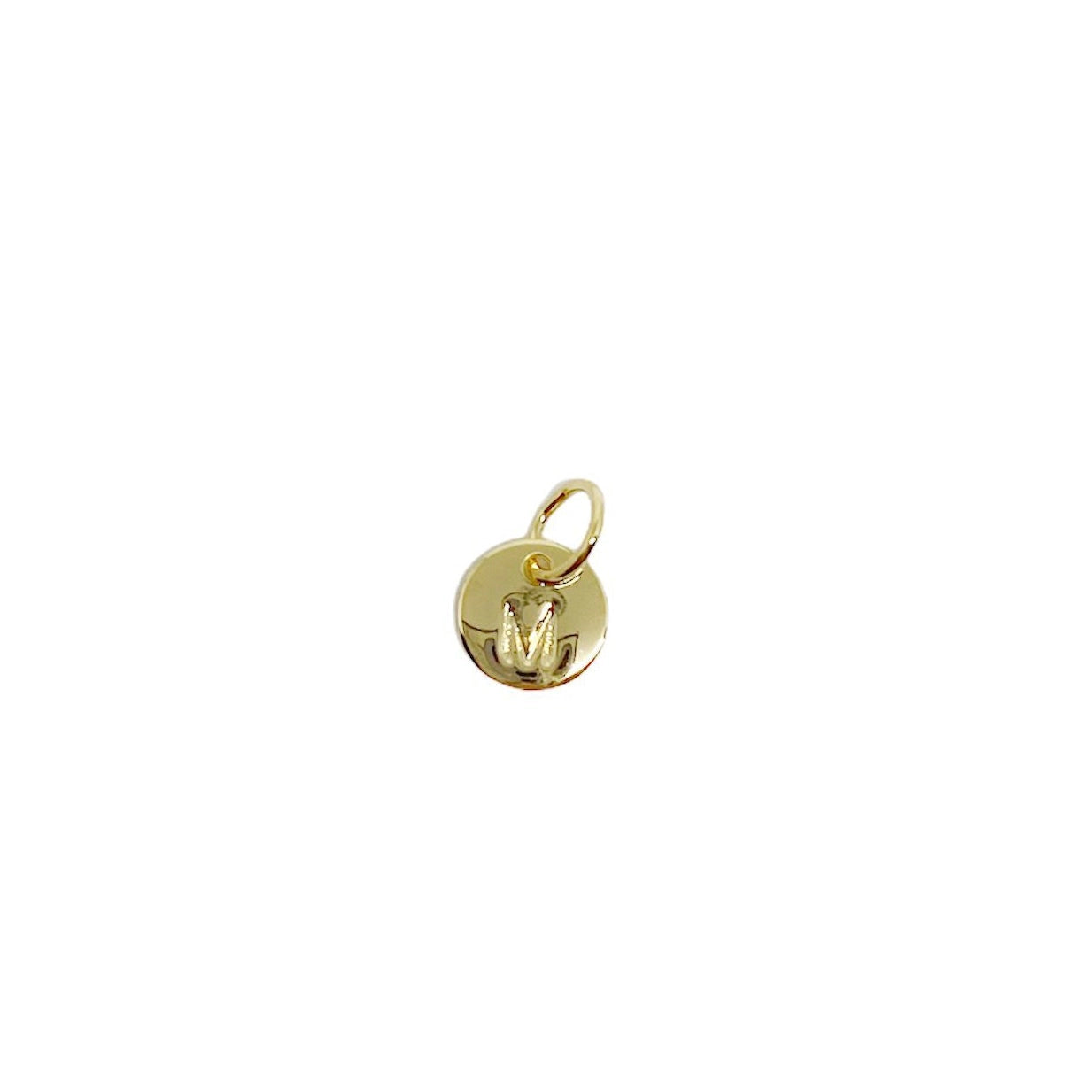 Stamped Initial Charm