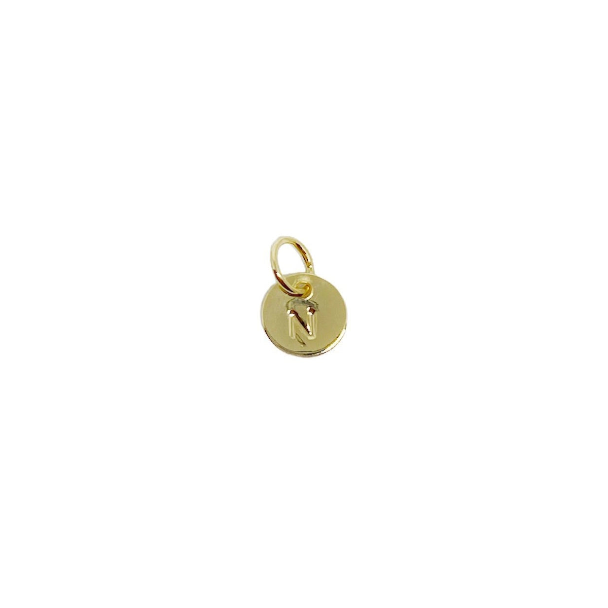 Stamped Initial Charm