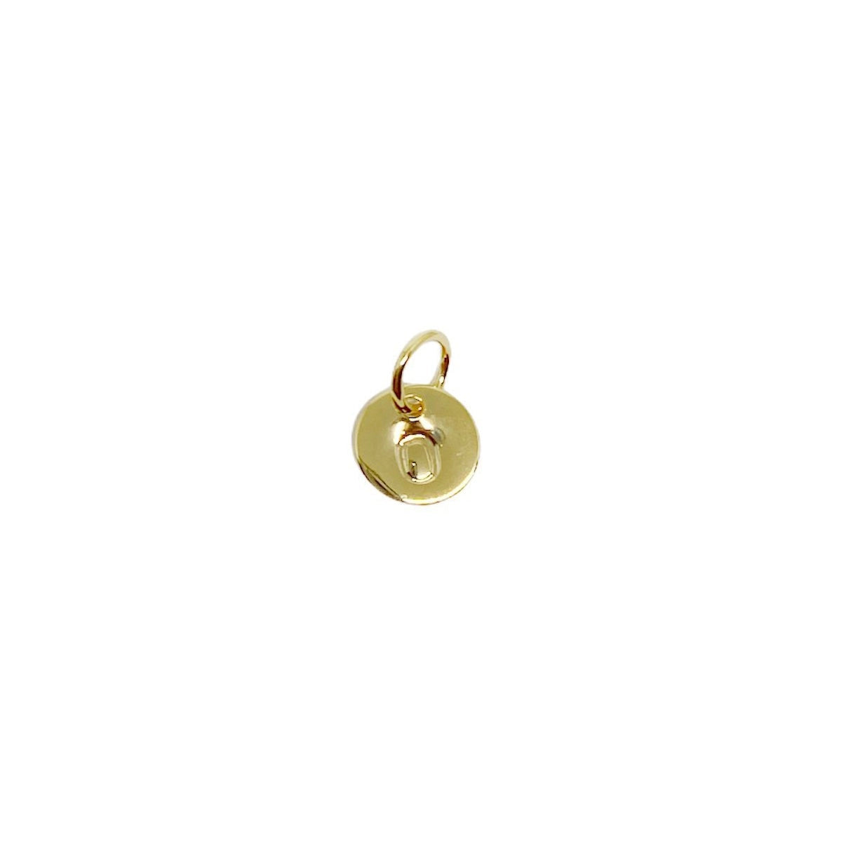 Stamped Initial Charm