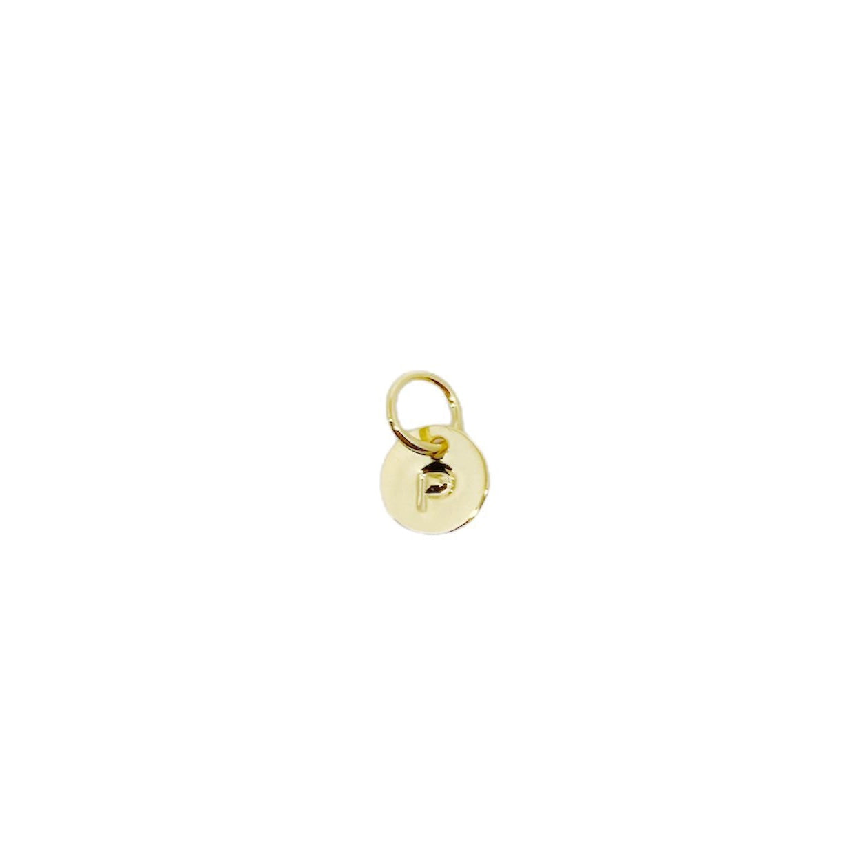 Stamped Initial Charm