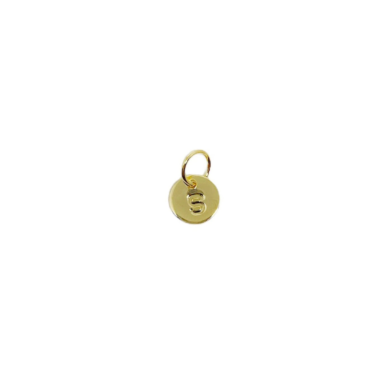 Stamped Initial Charm