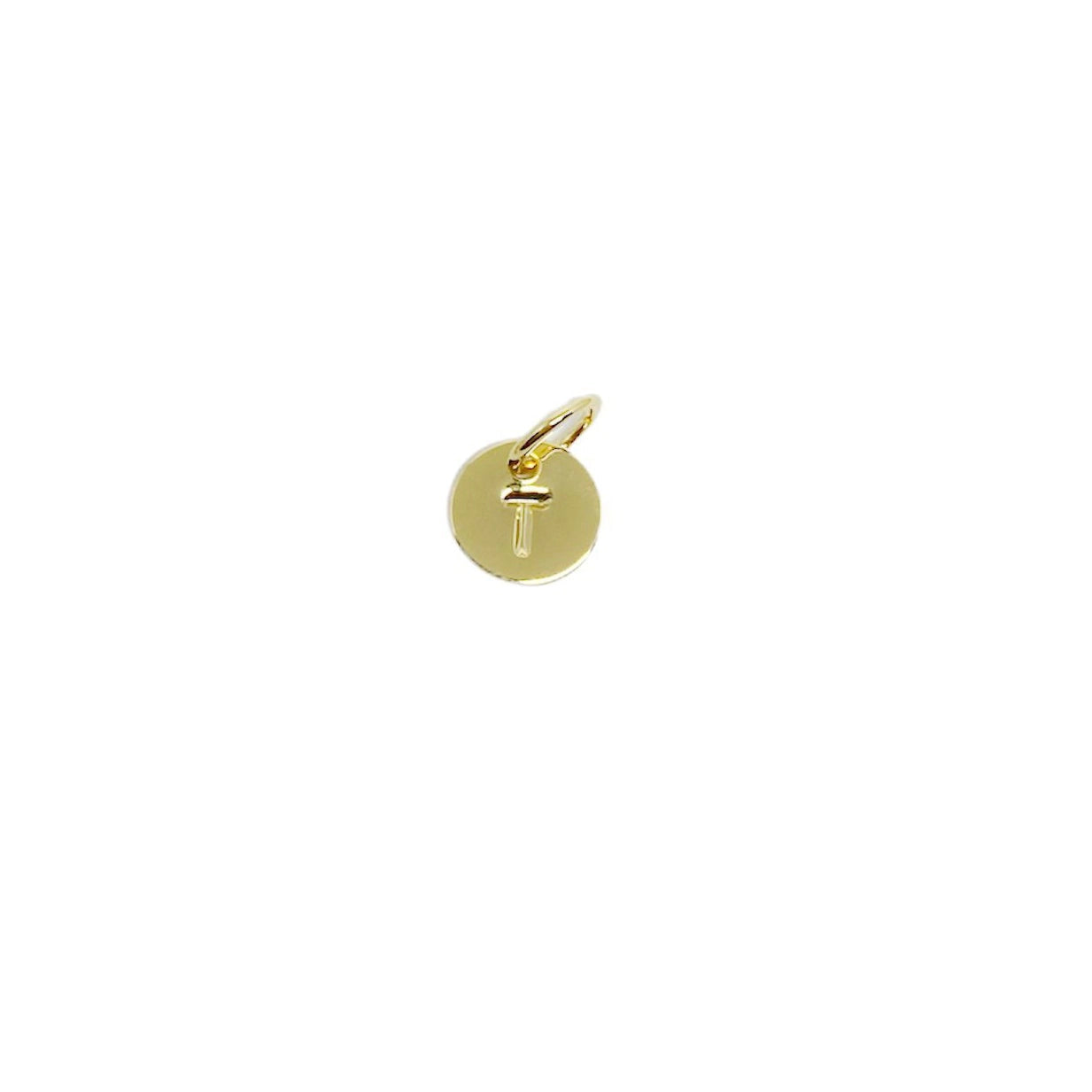 Stamped Initial Charm