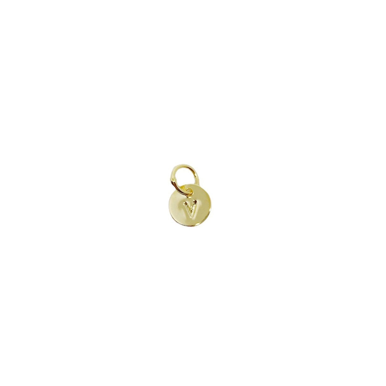 Stamped Initial Charm