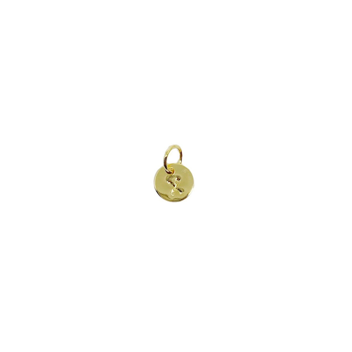 Stamped Initial Charm