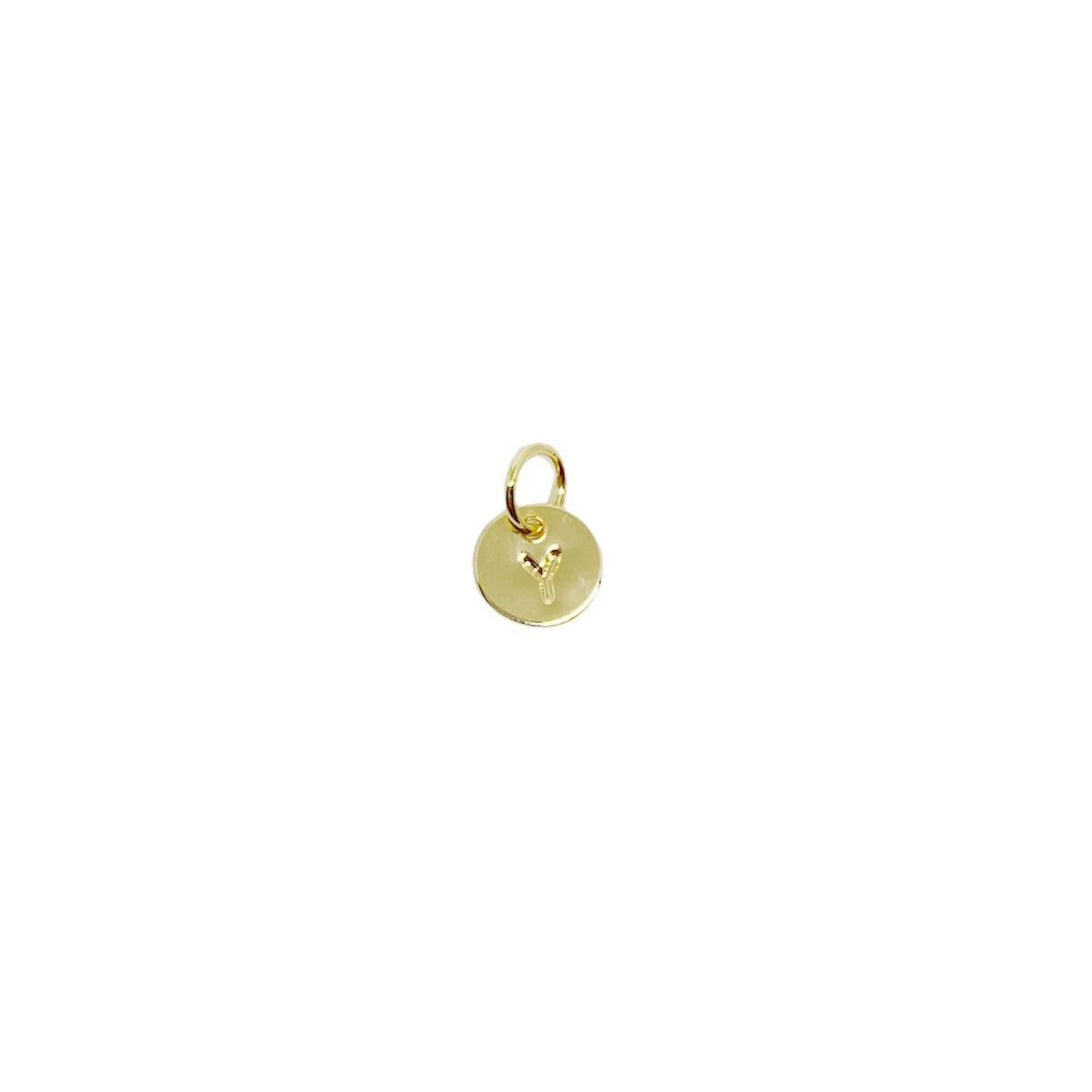 Stamped Initial Charm