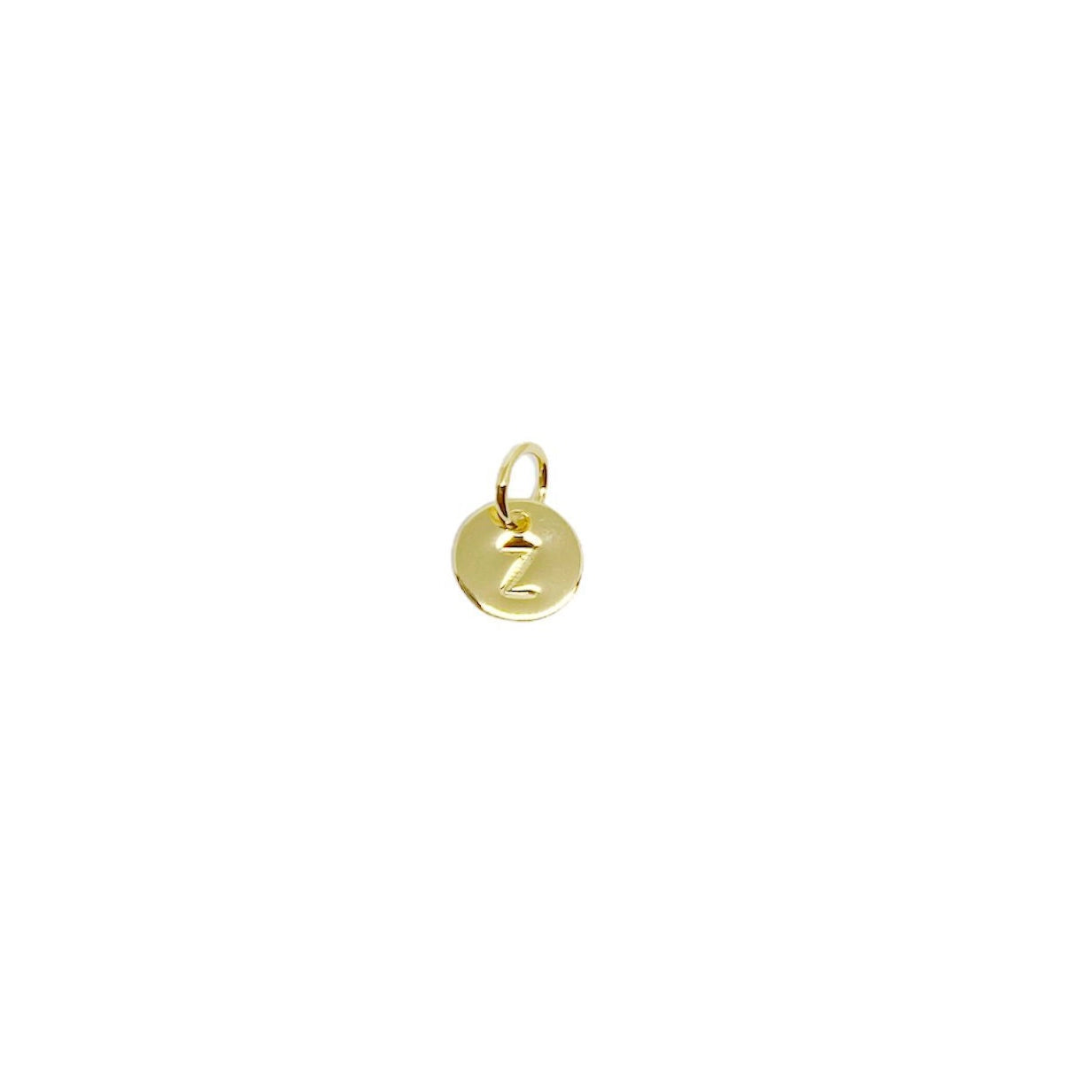 Stamped Initial Charm