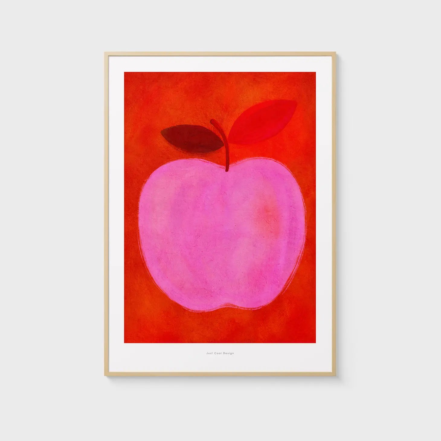 print apple framed