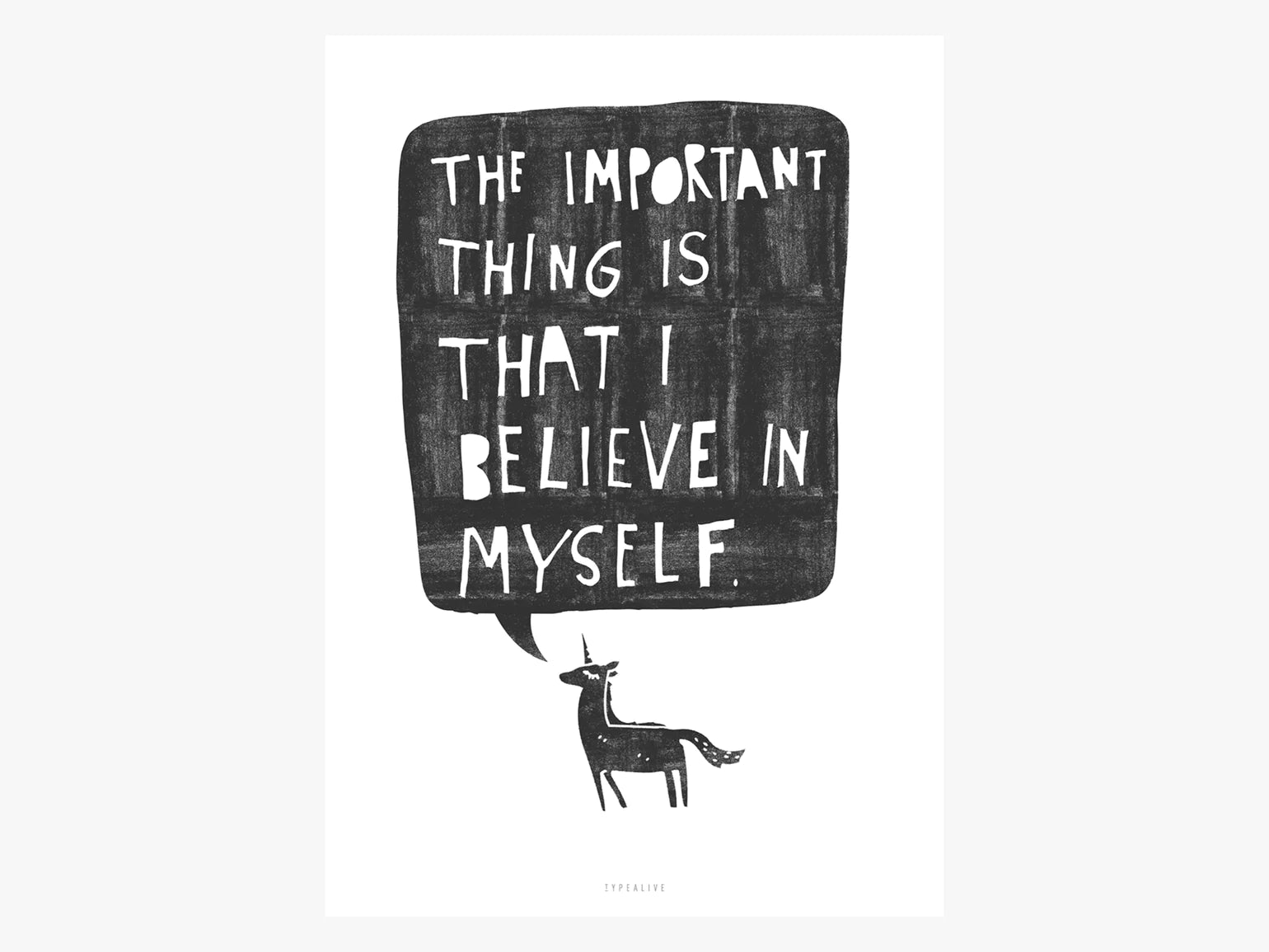 believe in myself card