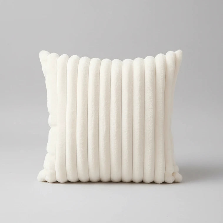 White textured pillow 