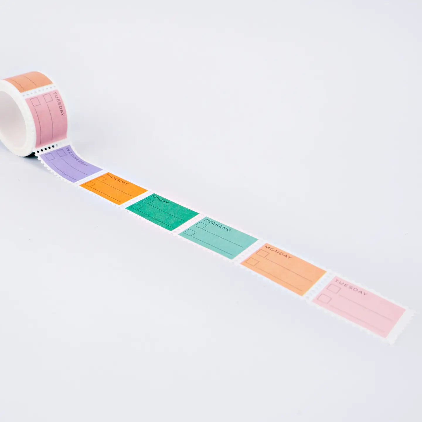 Pastel Days of the Week Stamp Washi Tape