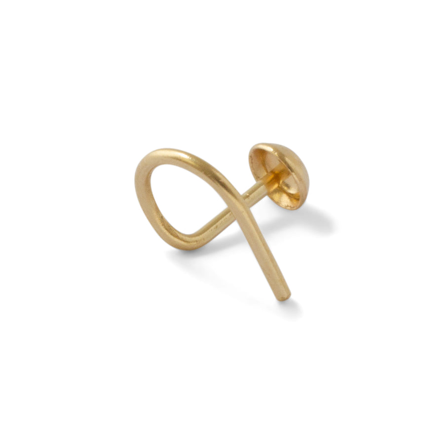 14kt Dome stud //PER STUK