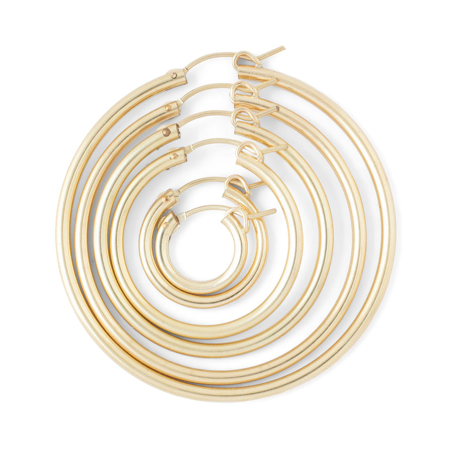 Bold hoop // gold filled //ONE PIECE