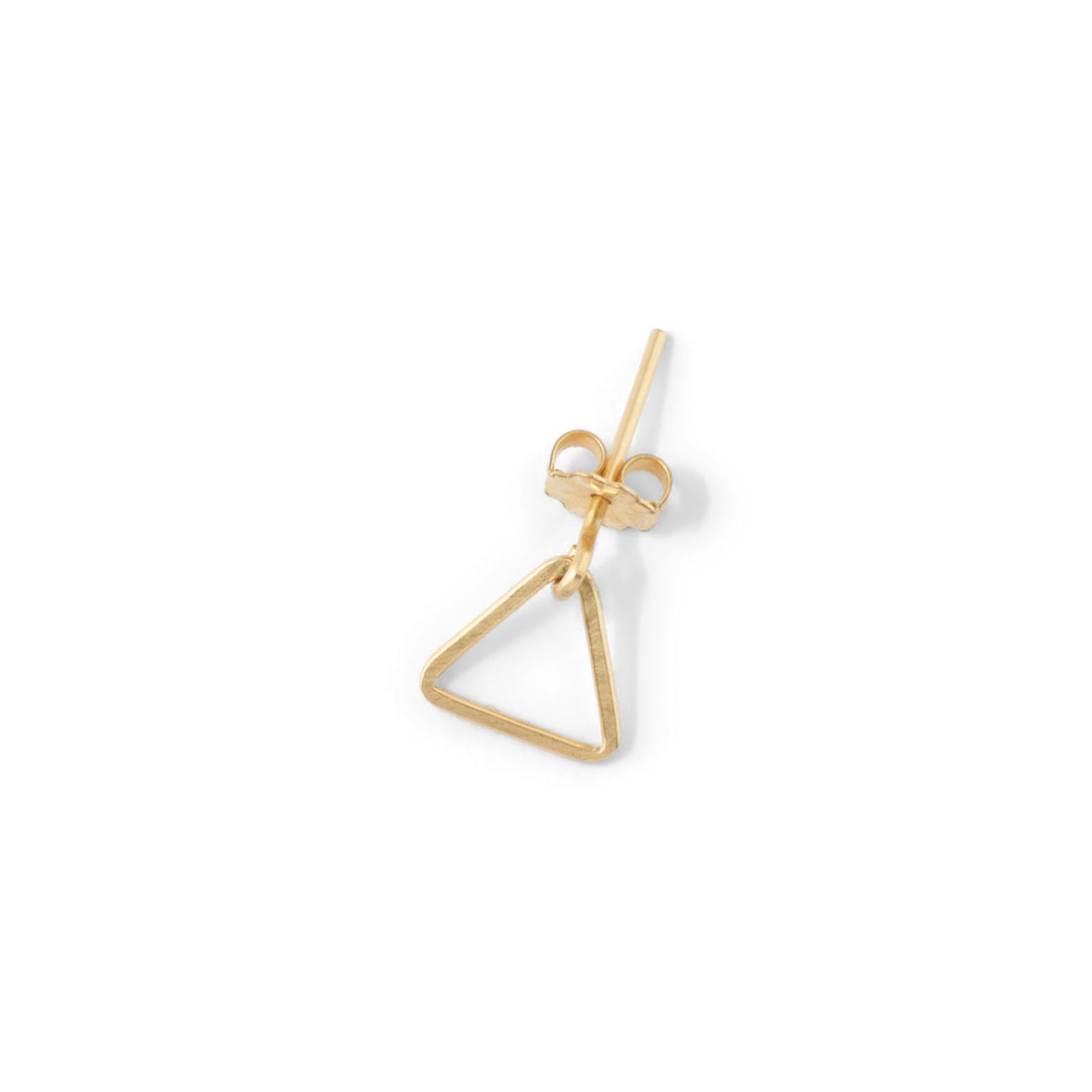 open triangle dangle stud //PER STUK