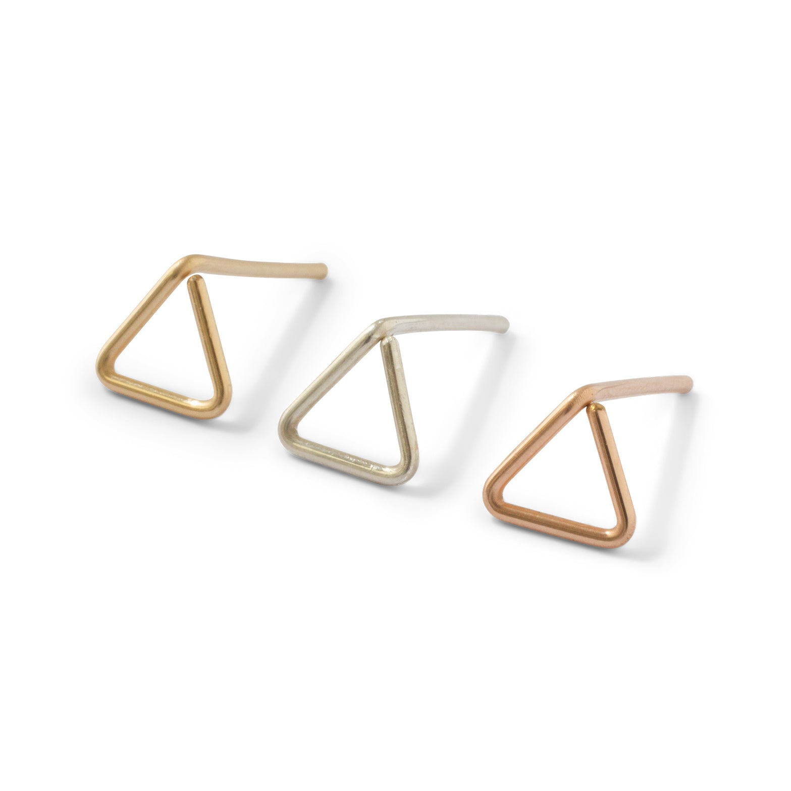 Open Triangle stud