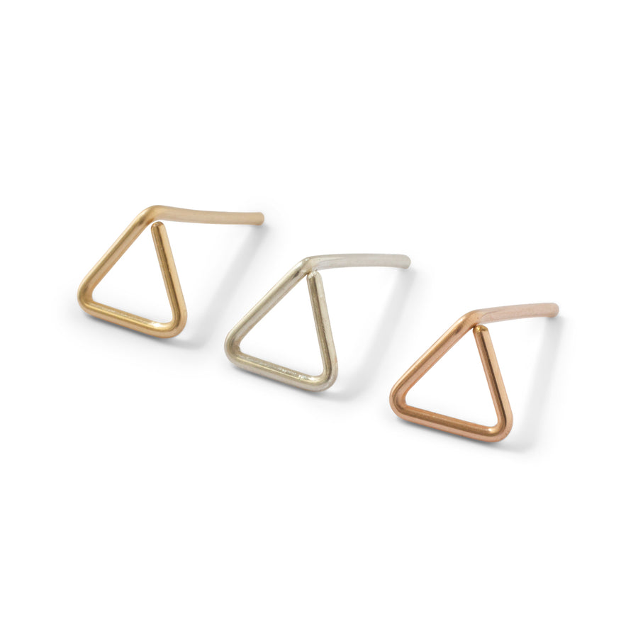 Open Triangle stud //PER STUK