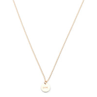 14kt Tag necklace